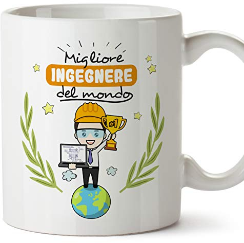 Mugffins Tazza Ingegnere (Migliore del Mondo) - Idee Regali Originali Ingegneria