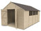 Forest Garden 4LIFE Apex Shed 10x15 - Double Door - 6 Windows