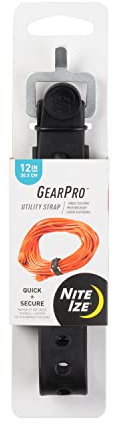 Nite Ize USS12-01-R3 GearPro Gurt, Sicherung von Planen, Schläuchen, Ski, Holz, 31,8 kg Belastungsgrenze 30,5 cm schwarz Utility, 12 Strap