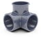 jardiboutique - Coude a 90 diamatre 50 mm a 3 voies