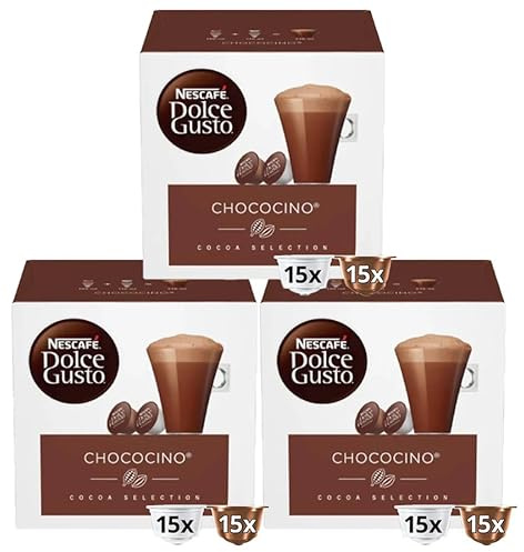 NESCAFE Dolce Gusto Chococino, 30 Pods (3 Packs, 90 Pods)