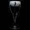 GLYPTIC GLASS ART 'Dachshund' Dog Frieze Hand Etched/Engraved Crystal Wine Glass