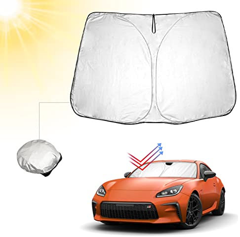 BIBIBO Toyota GT86 FT86 - Parasol para coche con Toyota GT86 FT86, protección solar para coche, calidad certificada, cubierta de parabrisas plegable, con protección UV