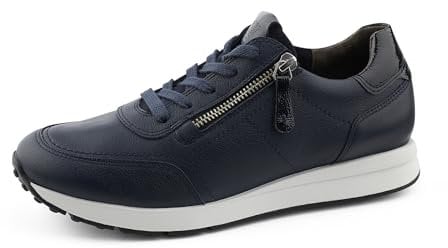 Paul Green Damen Slipper mit Relax-Weite und Wechselfußbett, Frauen Low-Top Sneaker,Laufschuhe,schnürschuhe,schnürer,Blau (Space/Ocean),37 EU / 4 UK