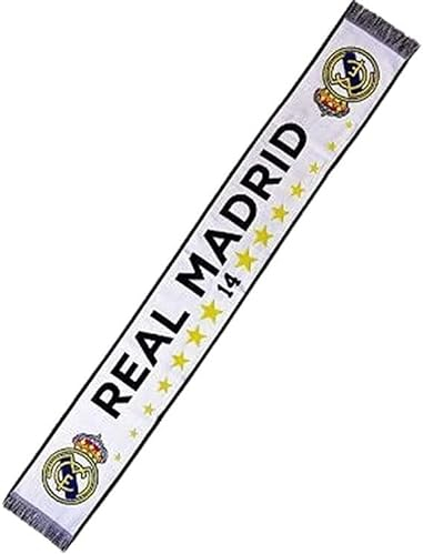 Real Madrid Bufanda Telar 14 Champions 140 x 20 centímetros