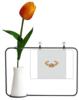 Brain Intelligence Stärke Übung Tulpe Künstliche Blumen Vase Dekoration Karte