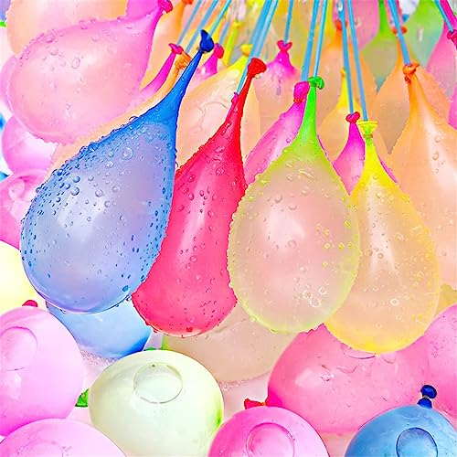 Wasserbombe Ballon Wasserballons Color Wasserbomben mit automatischem Verschluss Schnellfüller Wasserball für Sommerpool-Party im Freien im Garten und am Strand (1110 Stück)