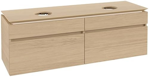 Villeroy & Boch Legato Waschtischunterschrank B600, 1600x550x500mm, 2 Waschtische, B60000VJ, Farbe: Nordic Oak