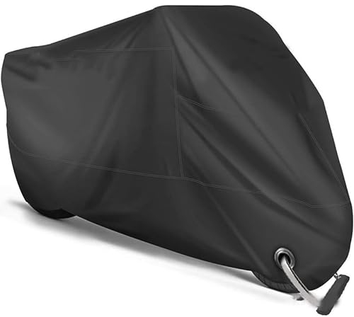 Motorrad Wasserdicht Abdeckplane, für Yamaha MT-07 Motorradgarage Schutzhülle mit Winterfest Wasserdicht und UV,XL