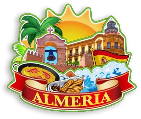 Quwsne Imán para nevera Almería, España, imán para nevera, recuerdos de viaje de ciudad, regalos turísticos, monumentos clásicos 3D, hechos a mano, decoración del hogar -1382