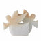 Bloomingville Cherub Engel Serviettenhalter in der Farbe Natur aus Steingut, 16x12x6,5 cm, 82062259