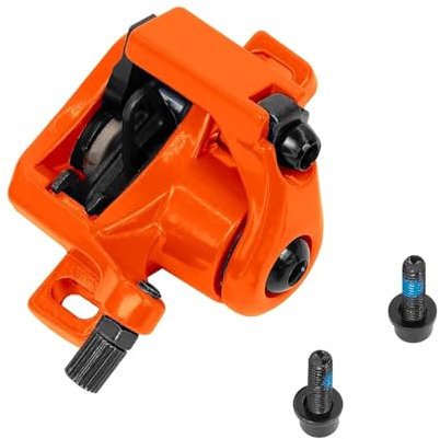 ziyany Pinza de Disco de Freno de aleación de Aluminio Compatible con Xiaomi 4 Pro MI 3 Scooter eléctrico Rueda Trasera Accesorios de Repuesto de Freno Trasero(Orange1)