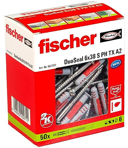 fischer Duo-Dübel Seal 638 S, A2, inklusive Schraube 4,560 EU50