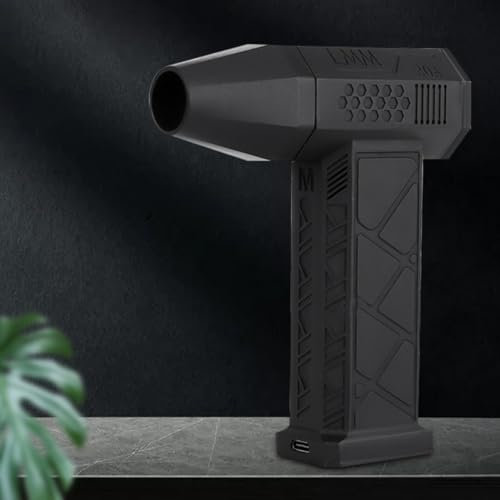 Powerful Mini Turbo Fan, Brushless Motor Mini Turbo Jet Fan 130000RPM, Portable X3 Turbo Fan Blower, Turbo High-speed Motor Fan With LED Lighting (Black)