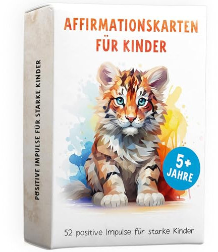 Rabano Art 52 Affirmationskarten für Kinder - Selbstbewusstsein & Achtsamkeit stärken bei Kindern - pädagogisch wertvoll - Gefühlskarten, Motivationskarten für Kinder - Kartenset mit Affirmationen