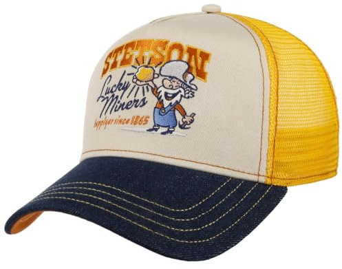 Stetson Lucky Miners Trucker Cap Men Sommer Winter gelb One Size