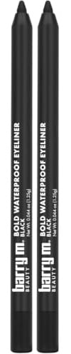 Barry M Cosmetics Bold Waterproof Eyeliner, Black, Pencil (Pack of 2)