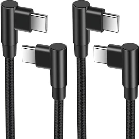 2 Pcs Câble USB C vers USB C Court 30CM, 60W 20V 3A Cable USBC Charge Rapide, Cordon Type C vers Type C Câble de Charge pour iPhone 16/15, Portables, MacBook Pro, Samsung Galaxy, Huawei