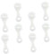 TOYANDONA 1 Satz Campinghaken Verschluss Reflektierend Aufhänger Kabel Aluminium Befestigung Winddichte Seilschnallen Camping-Clips Light Green Plastik 8 Stück