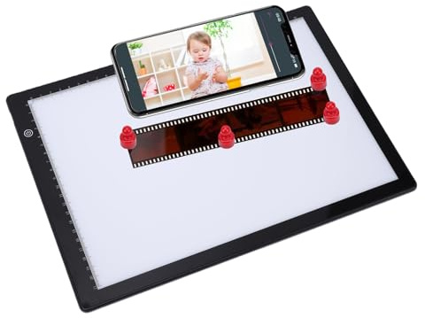 YUEHISY Diabetrachter-Leuchtkasten mit App, Ultradünner -Leuchtpad-Scanner mit Helligkeitsregelung, Typ-C-betriebener Negativfilm-Diascanner