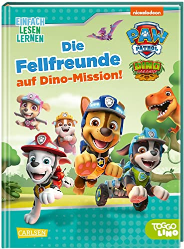 PAW Patrol Erstlesebuch: Die Fellfreunde auf Dino-Mission!: Einfach Lesen Lernen | Erstlesebuch ab 5 Jahren für die 1. Klasse – mit Bildern und Comic-Elementen von Marshall, Rubble, Skye & Co.