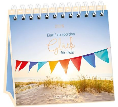 Tischkalender 2026 Extraportion Glück: Tischkalender