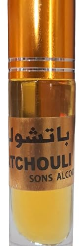 Botella de 10 ml de pachuli suave, roll on, sin alcohol