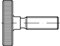 25 Rändelschrauben DIN 653 Stahl M 6 x 25 Stahl