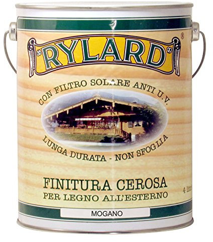 Rylard FCM4 Finitura Cerosa per Legno, Mogano, 4000 ml
