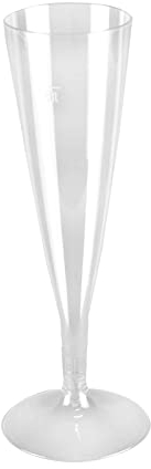 Palucart Flute 20 pezzi calici trasparenti 140 cc resistenti facilmente montabili