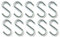 fiXte® Multifunctional BZP Steel S Hooks (38mm, 10)