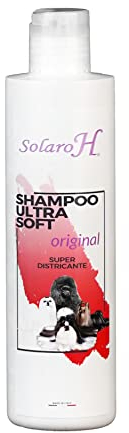 Solaro H | Hundehshampoo, 250ml rückfettendes Shampoo für alle Hunderassen, Hautfreundlich, Knotenlöser - Made in Italy