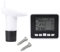 Liquid Level Meter, Oil Tank Level Monitor, Ultrasonic Water Tank Liquid Depth Water Level Sensor Transmitter with Temperature Display, with 3.3 Inch LCD Display