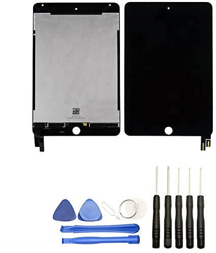 Visiodirect® Ecran Complet: Vitre+LCD Compatible avec iPad Mini 4 Noir + Kit Outils