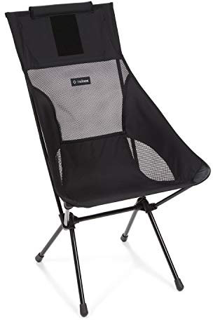 Helinox Sunset Chair | Mit seinem erweiterten Design ist Dieser Stuhl möglicherweise die ultimative Kombination aus Verstaubarkeit, Komfort und Unterstützung (All Black)
