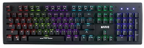 MARVO Scorpion KG909 USB Wired RGB Mechanical Gaming Keyboard - UK English Layout