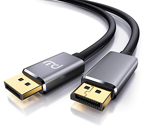 CSL 8k DisplayPort Kabel 3m - Displayport auf Displayport - DP 1.4-7680 x 4320 60Hz - 3840 x 2160 120Hz - 1920 x 1200 240Hz - Bandbreite bis zu 32,4 Gbit s - HBR3, DSC 1.2, HDR 10