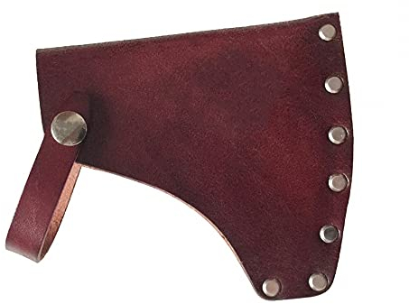 Leather Axe Sheath,Axe Blade Cover Adjustable Hatchet Protectors Case Cover With Belt Loops for Lumberjack Outdoors Work Essentials,up To 4 Inches Axes Head (not Include Axes)