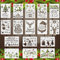 LYPER 16Pcs (10x7 Zoll) Weihnachtsschablonen Große Größe Xmas Craft Malvorlage, Wiederverwendbare Weihnachtsthemen Schablone Weihnachtsmann Weihnachtsbaum Schnee Elch Mal- und Zeichenvorlage