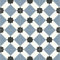 247Floors Patterned Tile Effect Cosmic Vinyl Flooring 2.5mm Realistic Foam Backed Lino Slip Resistant (Blue Stars and Diamonds, 2m x 3m)