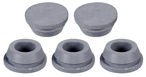 sourcing map Climatisateur Vidange Bouchons 18mm Caoutchouc Bouchon Remplacement Pièce Accessoires pour Mini-Split Fenêtre AC, Gris Paquet de 5