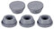 sourcing map Climatisateur Vidange Bouchons 18mm Caoutchouc Bouchon Remplacement Pièce Accessoires pour Mini-Split Fenêtre AC, Gris Paquet de 5