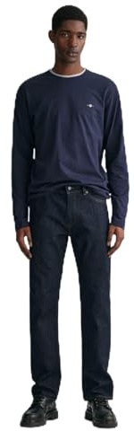 Gant Herren 1000261-960 Jeans, Dark Blue, 36W / 32L EU