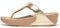 Fitflop Damen Lulu Leather Toepost Flipflop, Platin, 43 EU