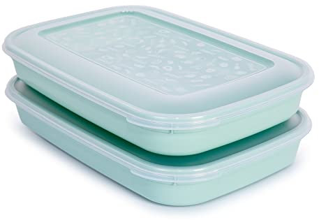 Porta Embutidos y Alimentos Sistema Classic, Conservación Optima de Lonchas y Quesos en Nevera (2CP Verde)