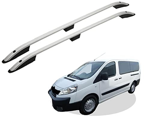 RC Royal Class Dachreling aus Aluminium eloxiert passend für Citroen Jumpy Baujahr 2006-2016 L1 kurz passgenau in Silber mit Allgemeiner Betriebserlaubnis (ABE)