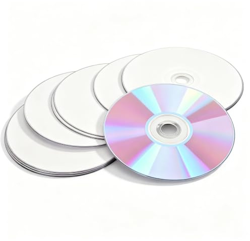 R Blank Disc, 4.7GB Large Capacity Blank CDs, 16X High Speed Sturdy PC Multi Purpose Recordable Media Disc, for Music Video Photo Images (10PCS)