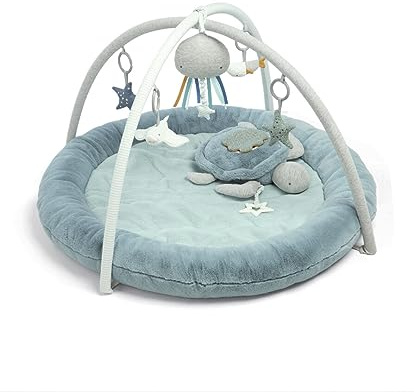 Mamas & Papas Interactive Activity Baby Playmat & Gym , Welcome to The World, Blue