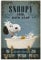 Snoopy And Co Wandschild, Motiv: Badeseife, waschen Sie Ihre Pfoten, Vintage-Wanddekoration, Metallschild, Poster, 20,3 x 30,5 cm