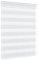 Jalousiescout Doppelrollo Klemmfix ohne Bohren & mit Bohren, 70x120cm Weiß Rollo Fensterrollo lichtdurchlässig & verdunkelnd，Sonnenschutzrollo Zebrarollo für Fenster & Türen